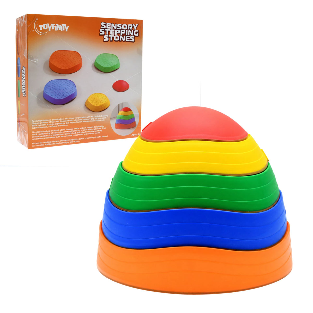 Toyfinity Sensory Stepping Stones 5 Piece Set -DS