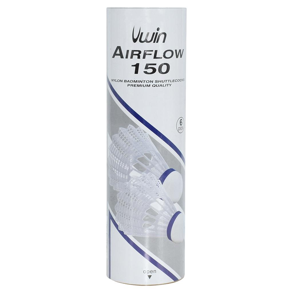 Uwin Airflow 150 Badminton Shuttlecocks (Tube of 6) -DS