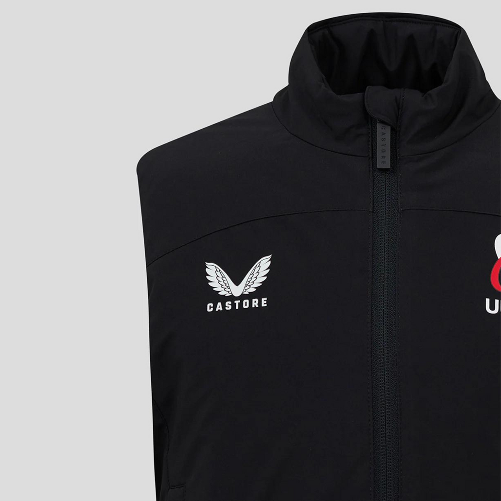 Castore Ulster Rugby 24/25 - Padded Gilet - Caviar Black