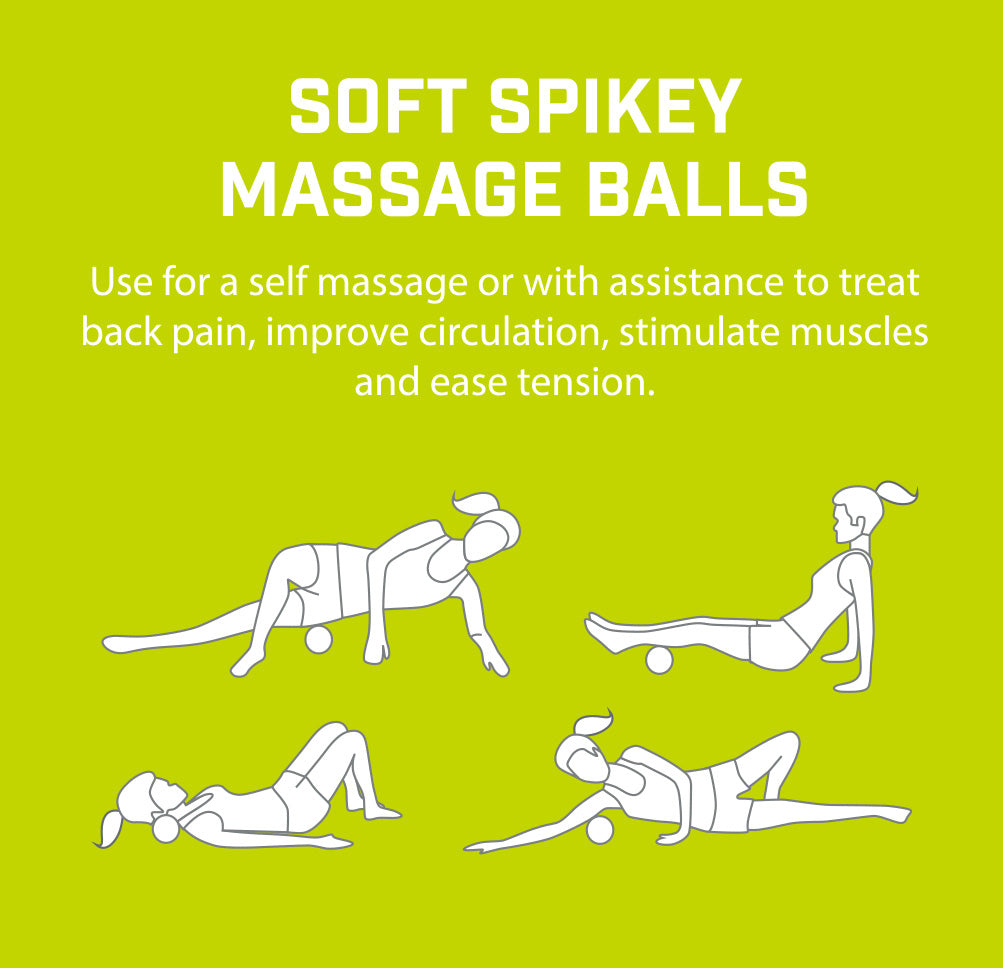 Urban Fitness Soft Spikey Massage Balls - 9cm