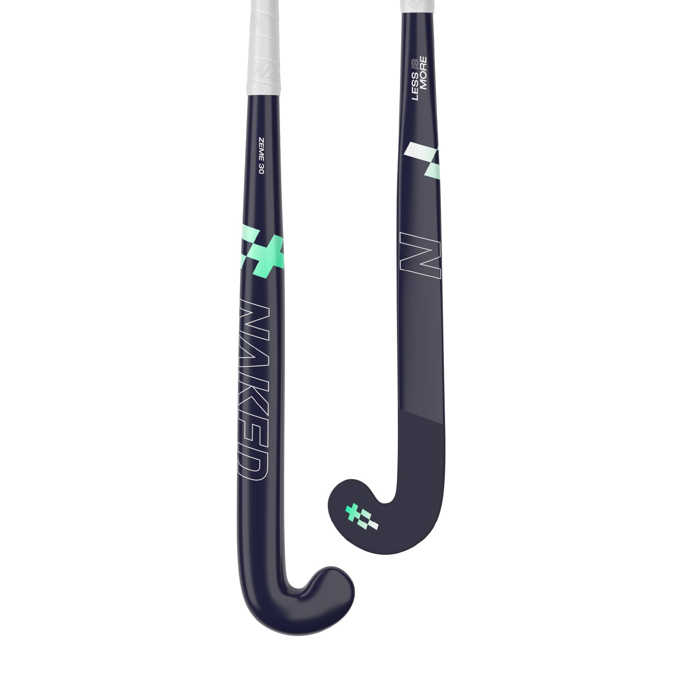 Naked Zeme 30Mid Bow Hockey Stick - Navy
