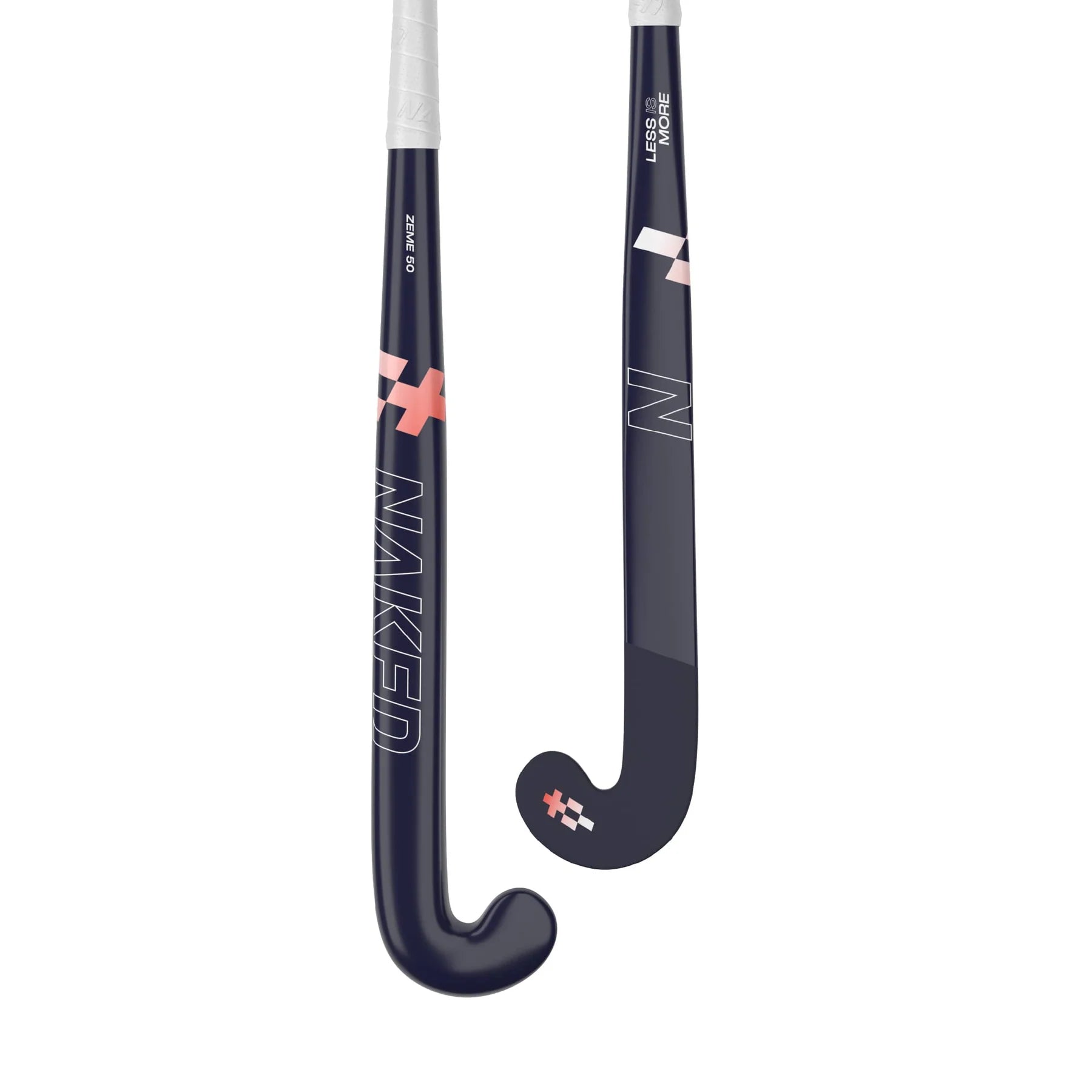 Naked Zeme 50  Mid Bow Hockey Stick - Navy