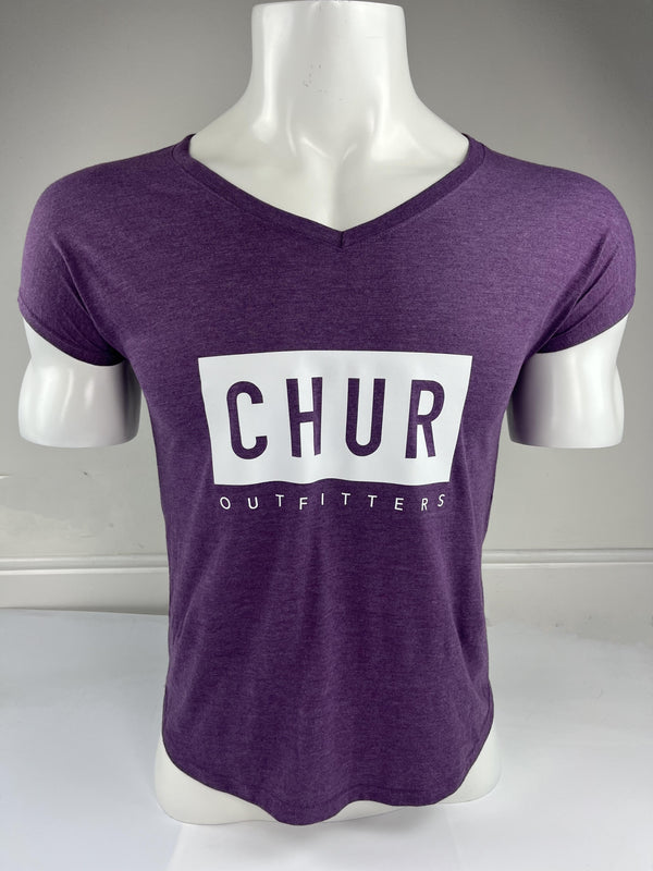 Chur Outfitters V Neck T-shirt -Adults -Mens