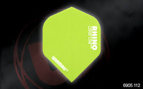 Winmau Rhino Extra Thick Flights -  Neon Green