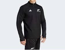 Adidas All Blacks 1/4 Zip Fleece - Black - Mens