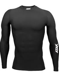 Atak Compression + Active recovery Shirt - Black - Mens