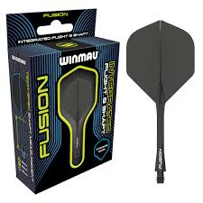Winmau Fusion Integrated Darts Flight & Shaft - Smoke Grey
