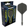 Winmau Fusion Integrated Darts Flight & Shaft - Smoke Grey