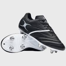 Gilbert S/ST X20 PWR 8S Rugby Boots - Black