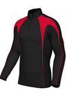 Chadwick Pro  Mid Layer  1/4 Zip - Juniors - Black/Red