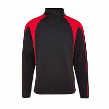 Chadwick Pro  Mid Layer  1/4 Zip - Juniors - Black/Red