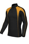 Chadwick Pro  Mid Layer  1/4 Zip - Juniors - Black/Amber