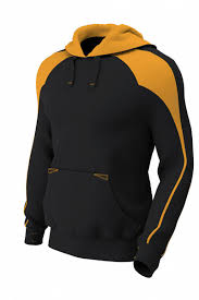 Premium Pro Hoody - Juniors _ Black/Amber