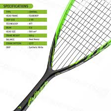 Head Cyber Tour Squash Racket - Black/Lime