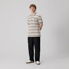 Canterbury Multi Stripe Polo - Mens  - Taupe