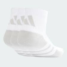 Adidas Cushioned Quarter Sock- 3Pkt - White