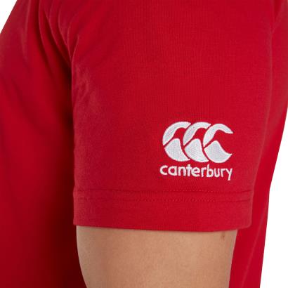 Canterbury Club Plain T-Shirt - Red -Adults