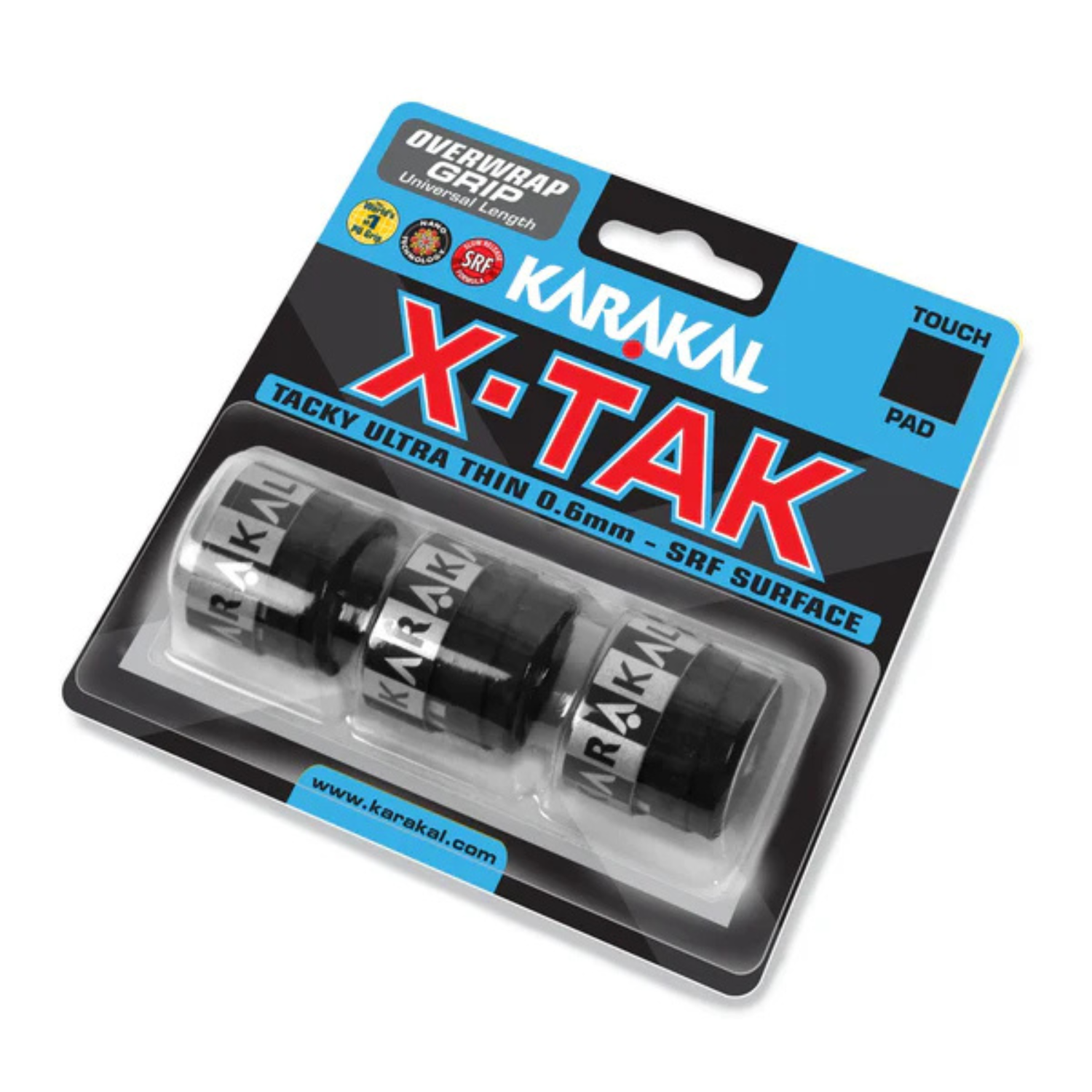 Karakal X- Tak Overwrap Grip - Black