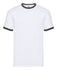 Fruit of the Loom Ringer Tee - White/Black