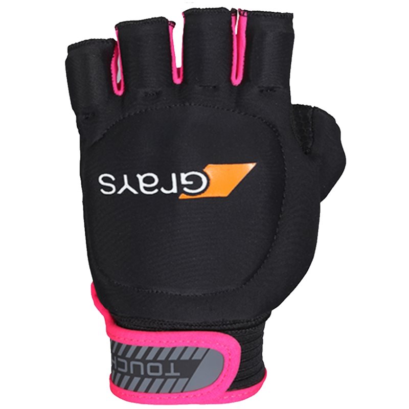 Touch Glove Left Hand - Black / Fluo Pink