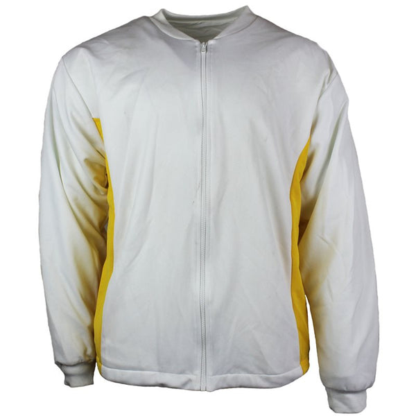 Style N Sport Full Zip Training Jacket - White/Yellow