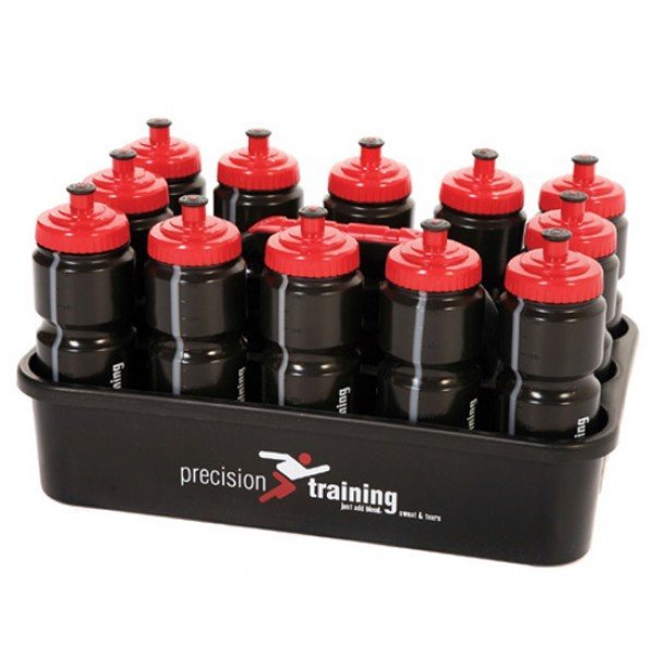 Precision Training 12 Water Bottles & Carrier