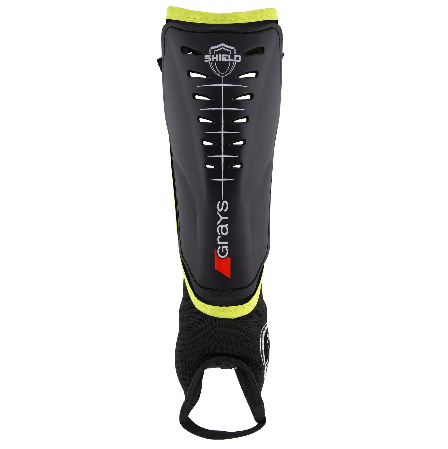 Grays Shield Shinguard - Black/Fluo Yellow