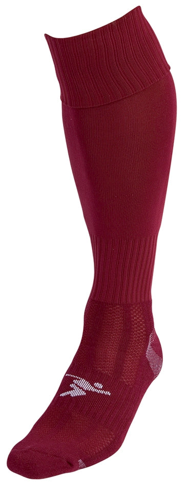 Precision Plain Pro Football Socks Junior -Maroon -DS