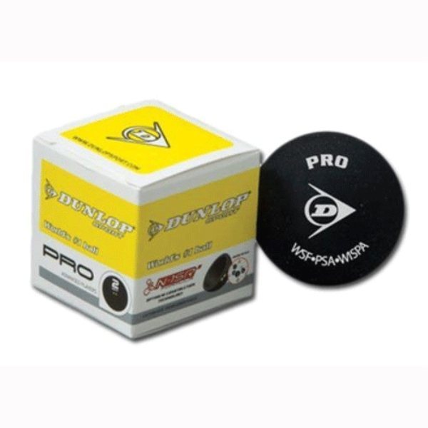 Dunlop Pro Squash Ball Double Yellow Dot