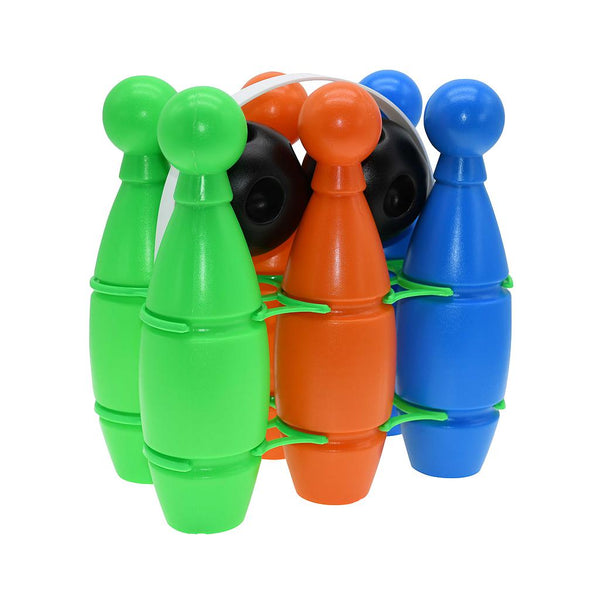 Multi-colour Plastic Bowling Set -DS