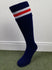 Orion Contrast Sock - Navy/White/Red
