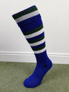 Canterbury Striped Socks - Royal/Forest/White