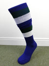 CCC Hooped Sock Royal/ White /Forest