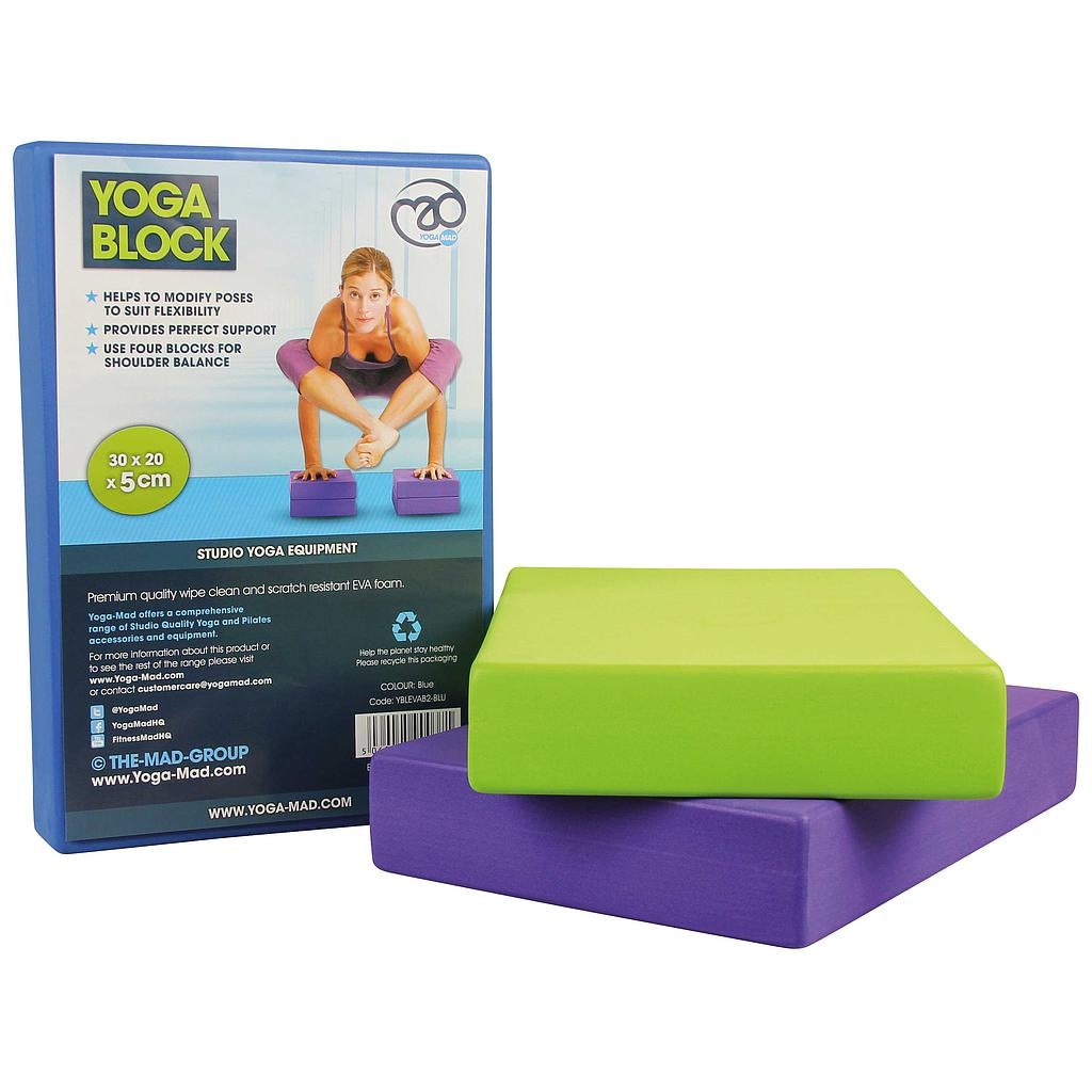 Full Yoga Block by Yoga-Mad, Support & Alignment