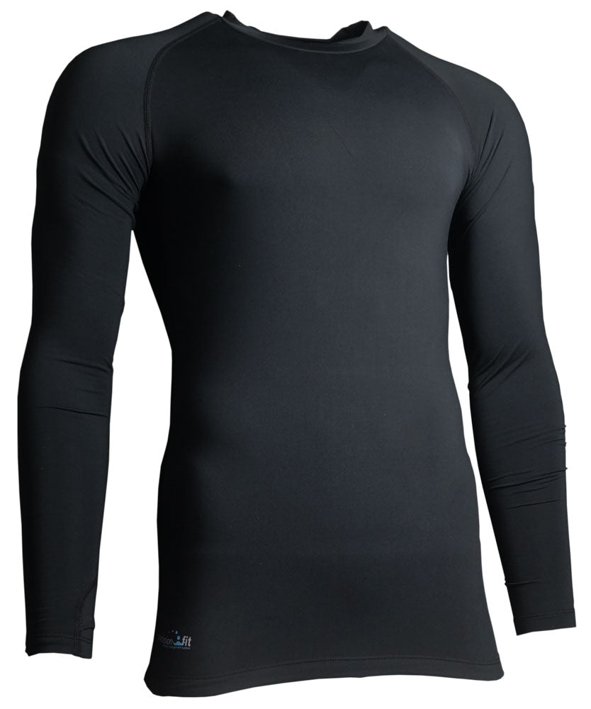 Precision Essential Baselayer Long Sleeve Shirt Adult -Black-DS
