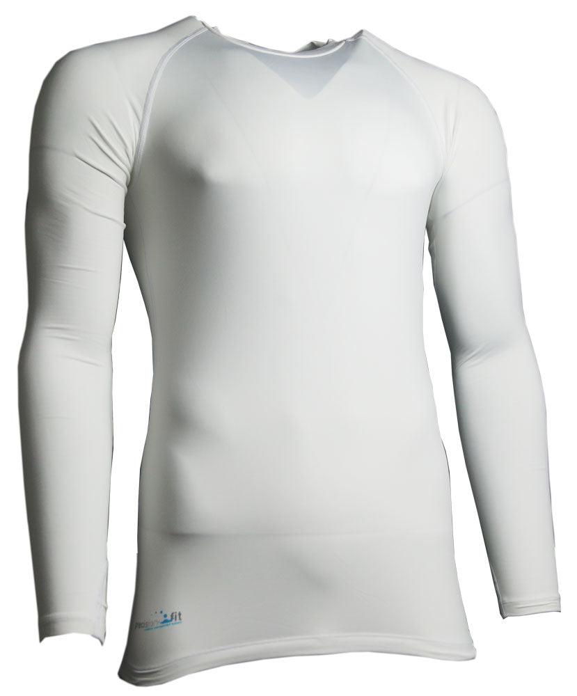 Precision Essential Baselayer Long Sleeve Shirt Adult -White-DS