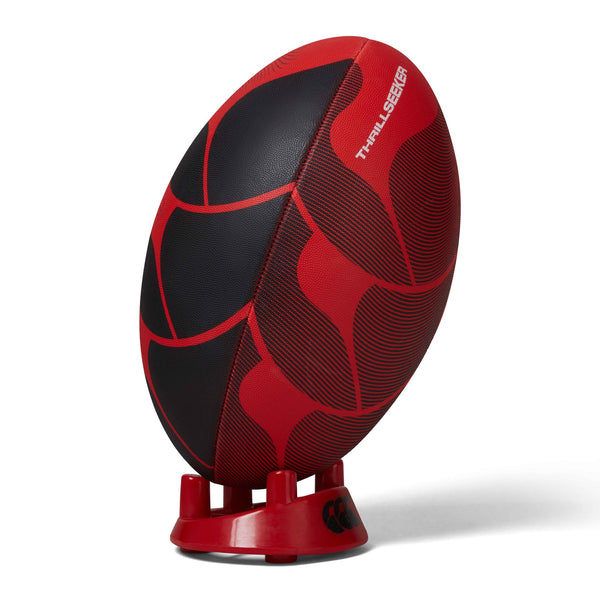 Thrillseeker Rugby Ball- Black/Red -DS
