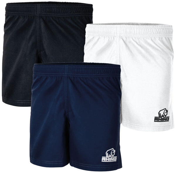 Rhino Auckland Rugby Shorts Adult -White-DS