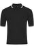 Blue Max Tipped Penthouse Poloshirt - Adults - Black