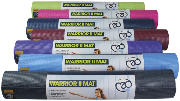 Yoga-Mad Warrior II Mat 4mm -Blue2 -DS