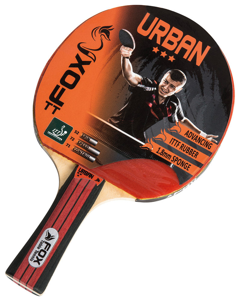 Fox TT Urban 3 Star Table Tennis Bat -DS